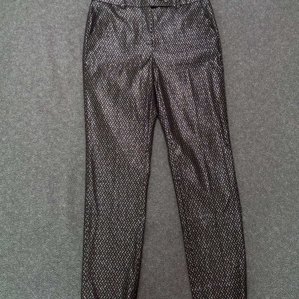 White House Black Market Black and Gray Dress Pants